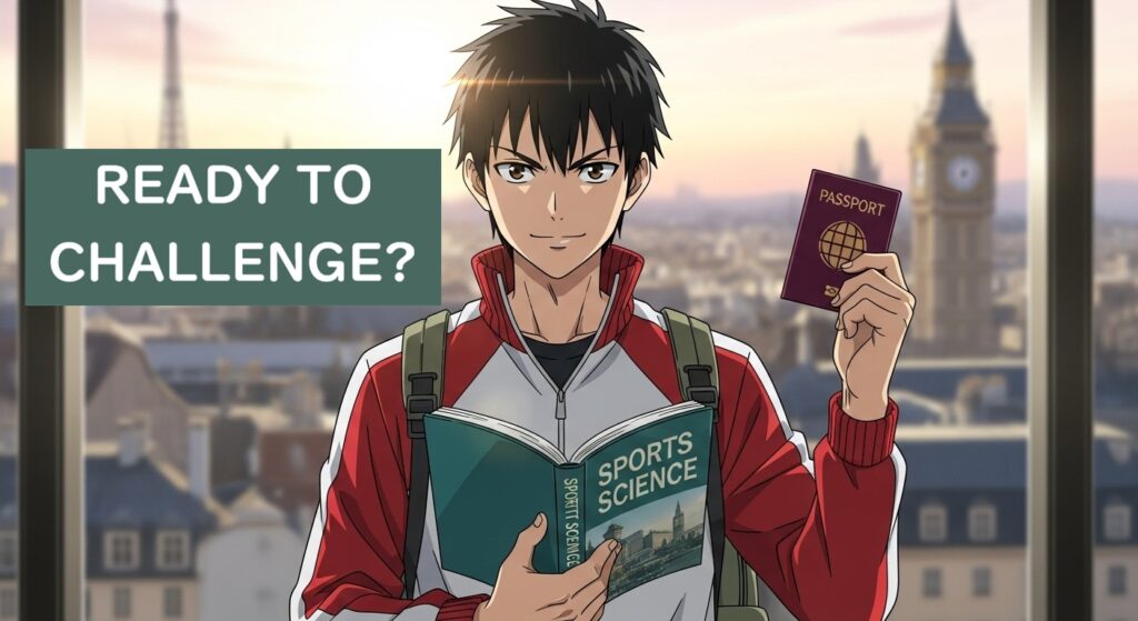 スポーツ留学するにあたって覚悟を決めた少年の画像